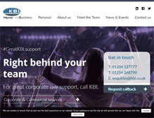 Tablet Screenshot of kbl.co.uk